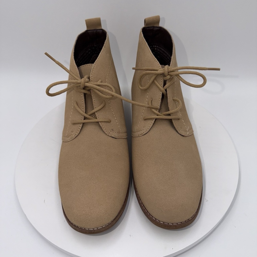 White Mountain Womens Suede Lace Up Short Chukka Ankle Boots Chestnut Size 10 - Picture 3 of 8